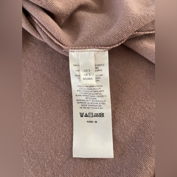 Free People - Cozy Time Funnel Neck Top in Chocolate tan color size s - Picture 8 of 9